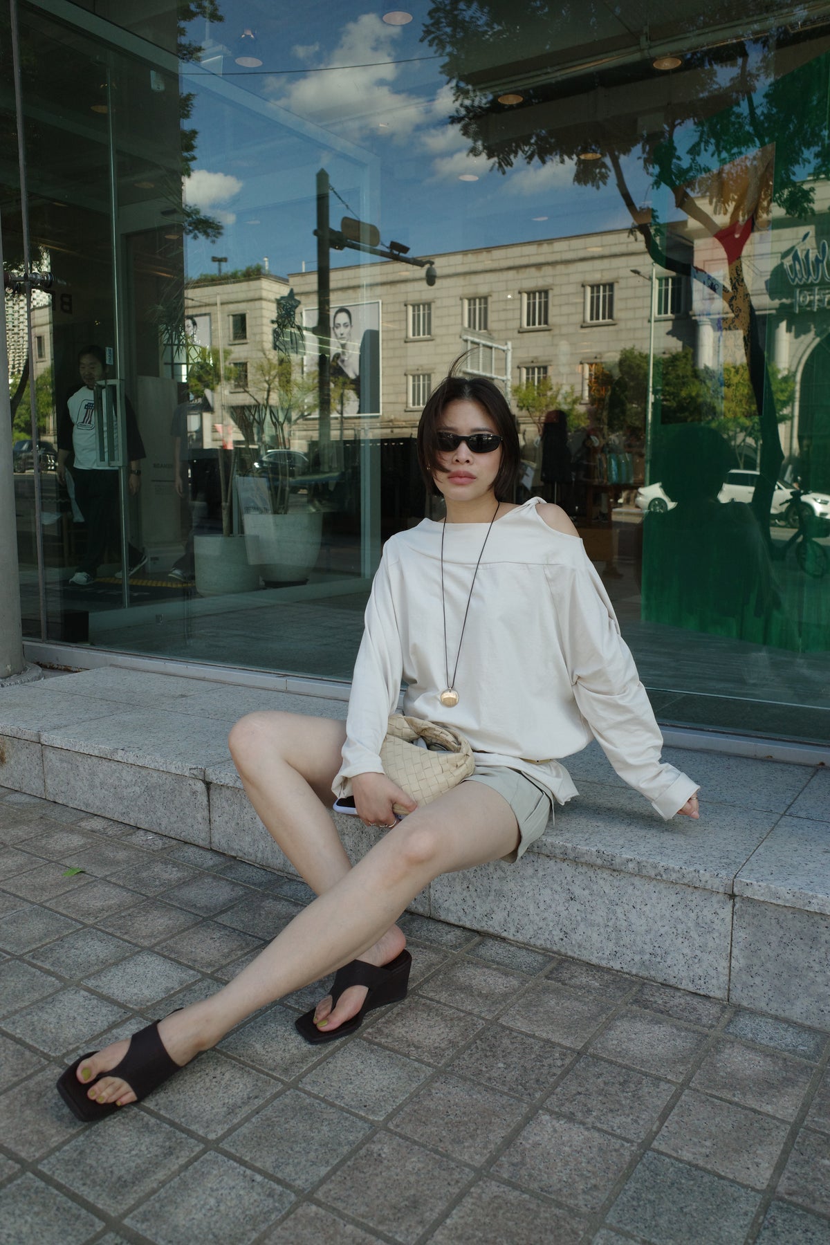Twist Asymmetric Long Sleeve Tee