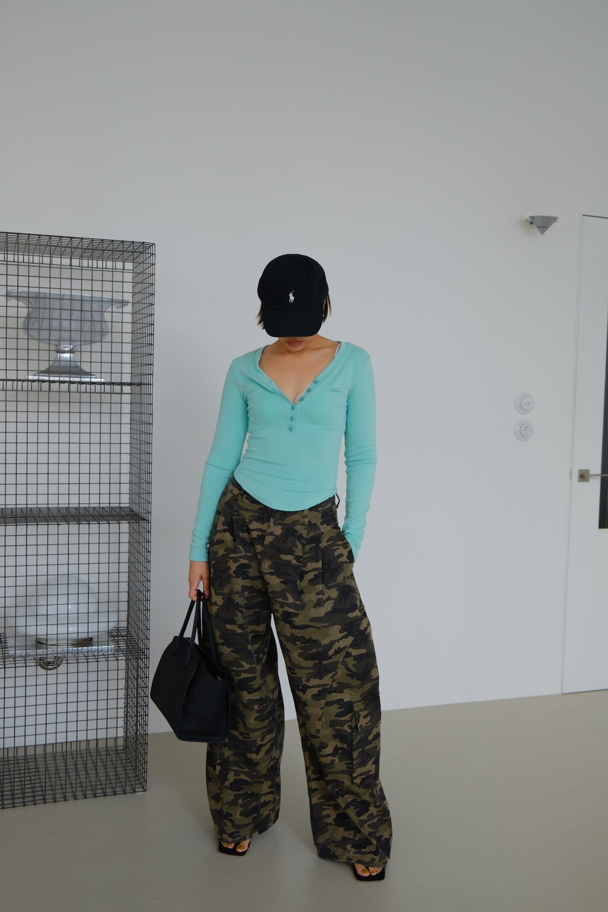 Nara Soft Button V-Neck Top