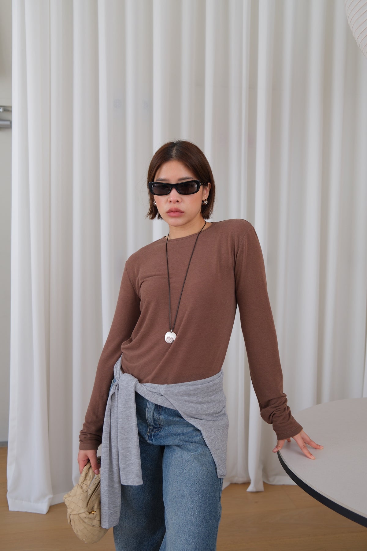 Dover Round Neck Crop Tee