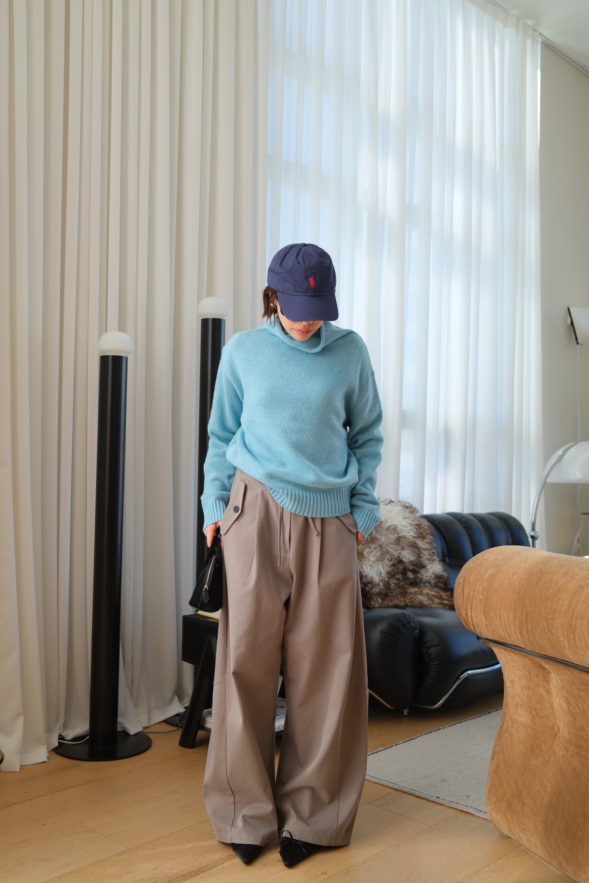 Hollis Utility Wide-Leg Trousers