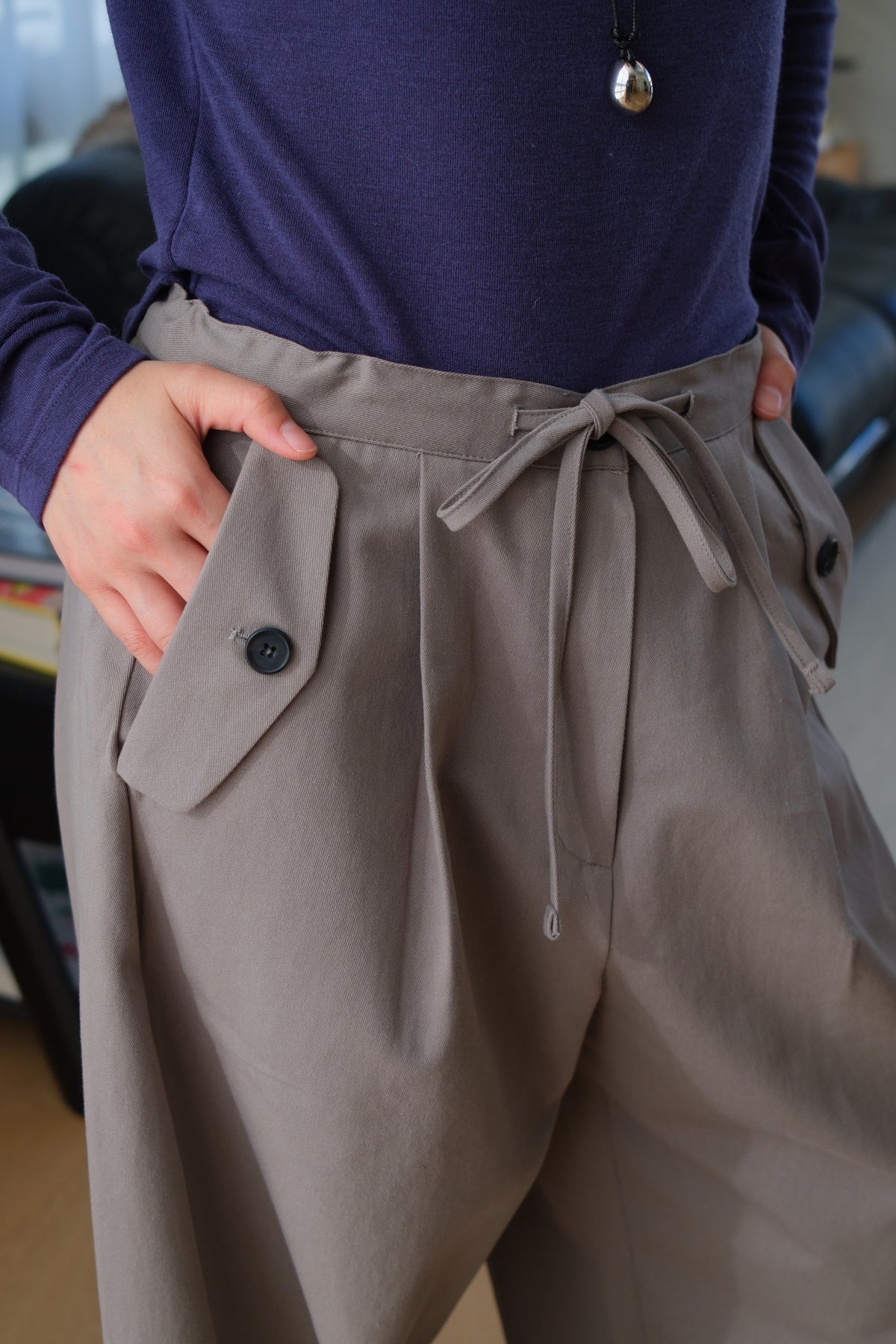 Hollis Utility Wide-Leg Trousers