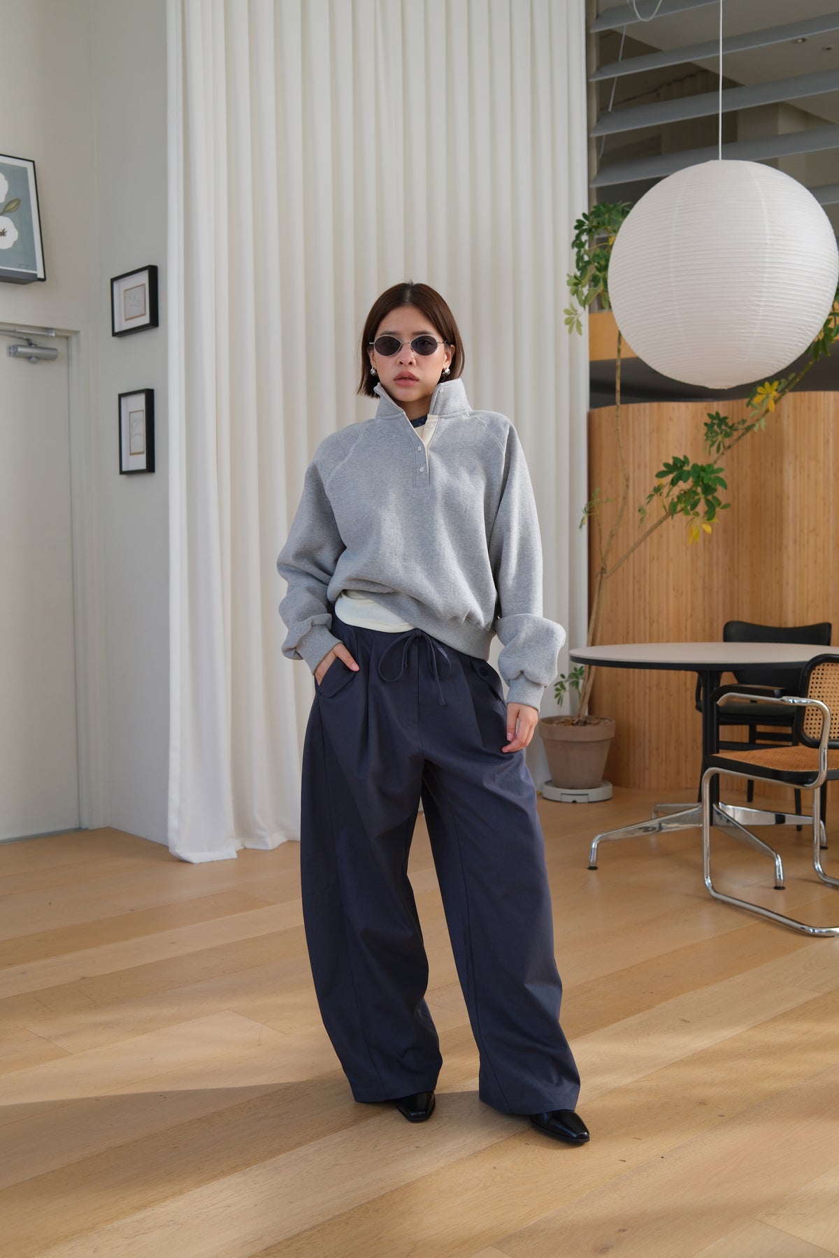 Alpine Button Neck Pullover