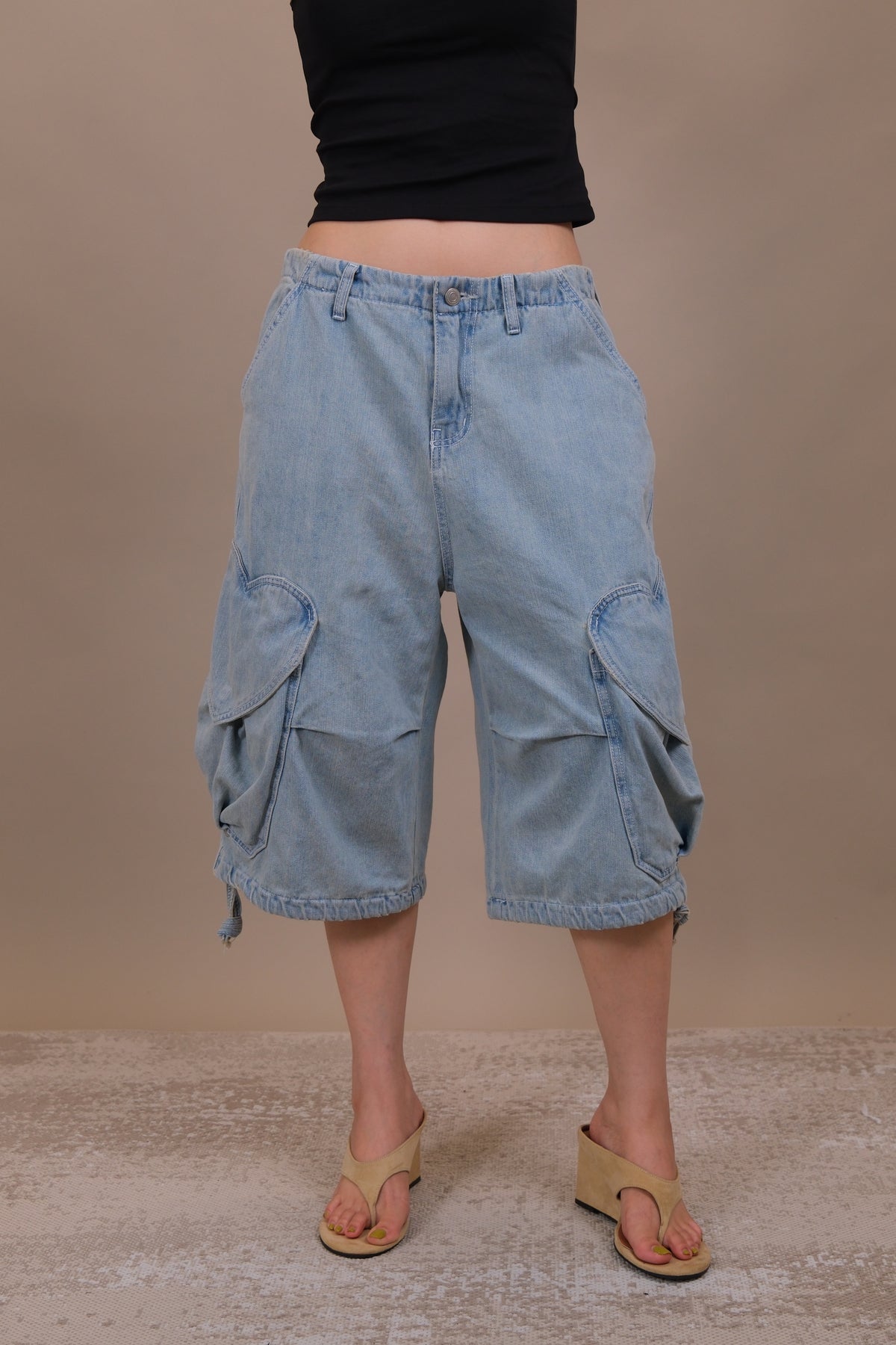 Heart-Pocket Cargo shorts
