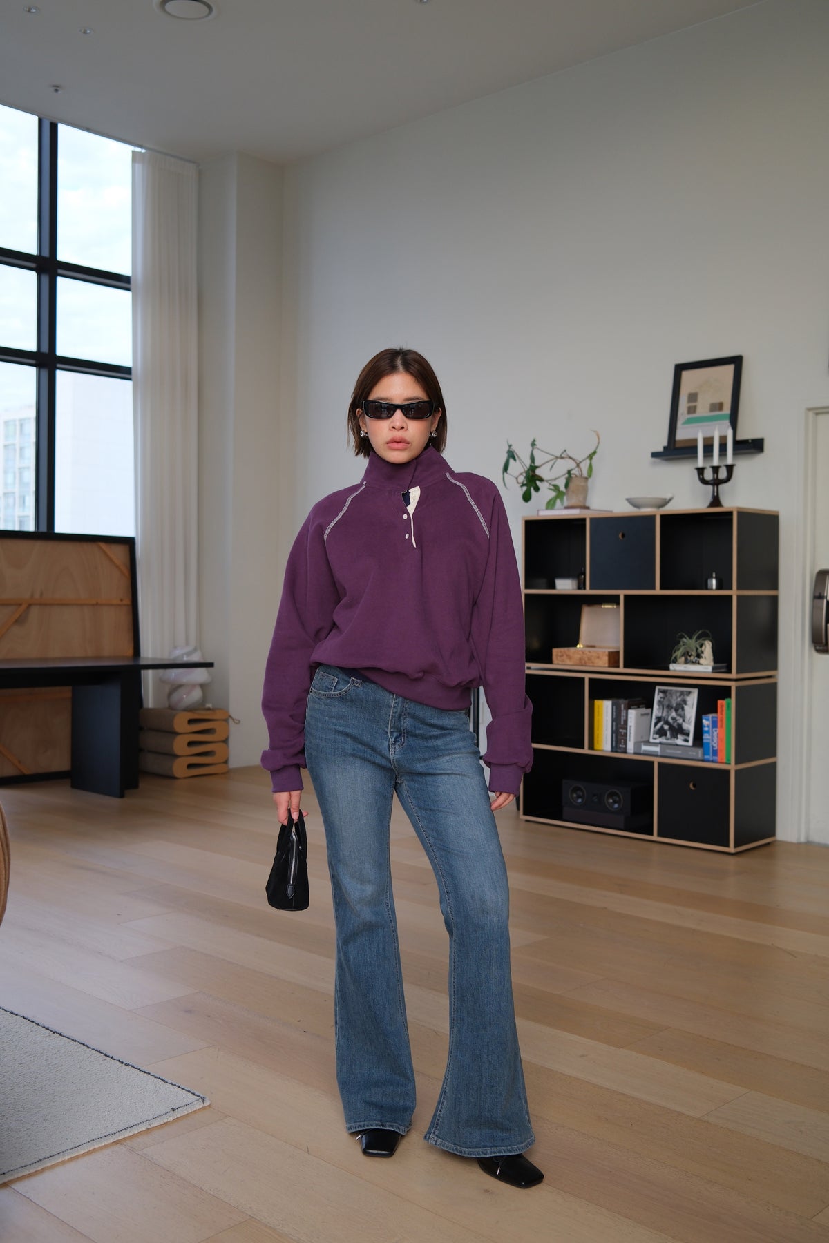 Alpine Button Neck Pullover
