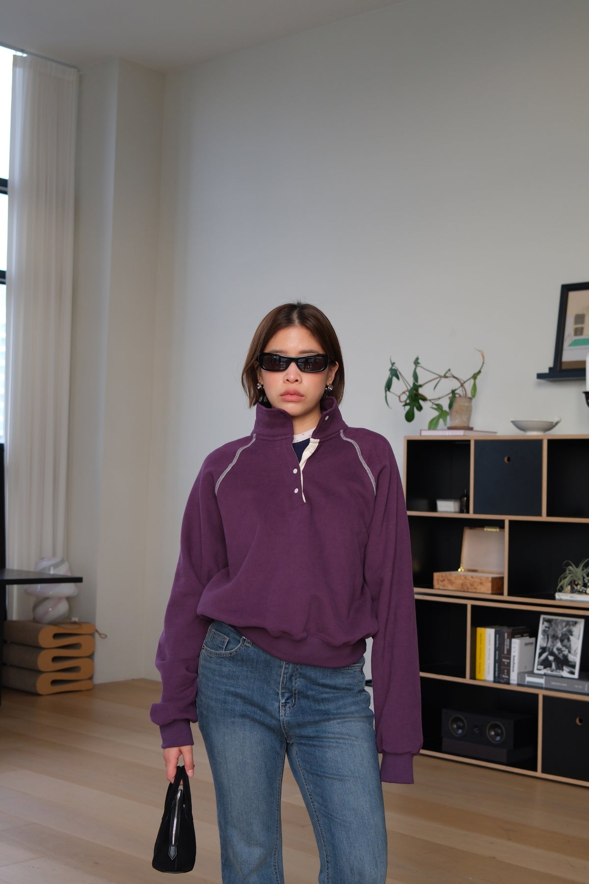 Alpine Button Neck Pullover