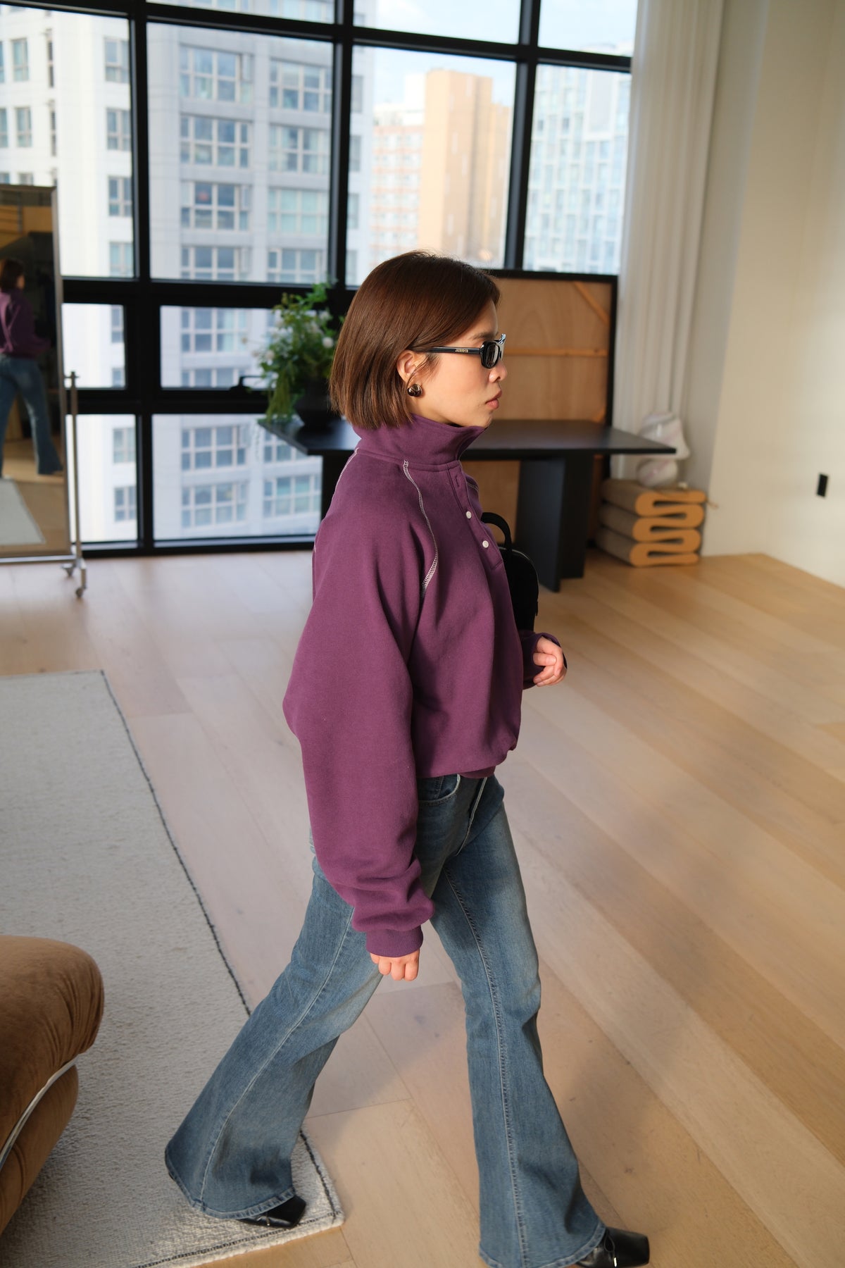 Alpine Button Neck Pullover