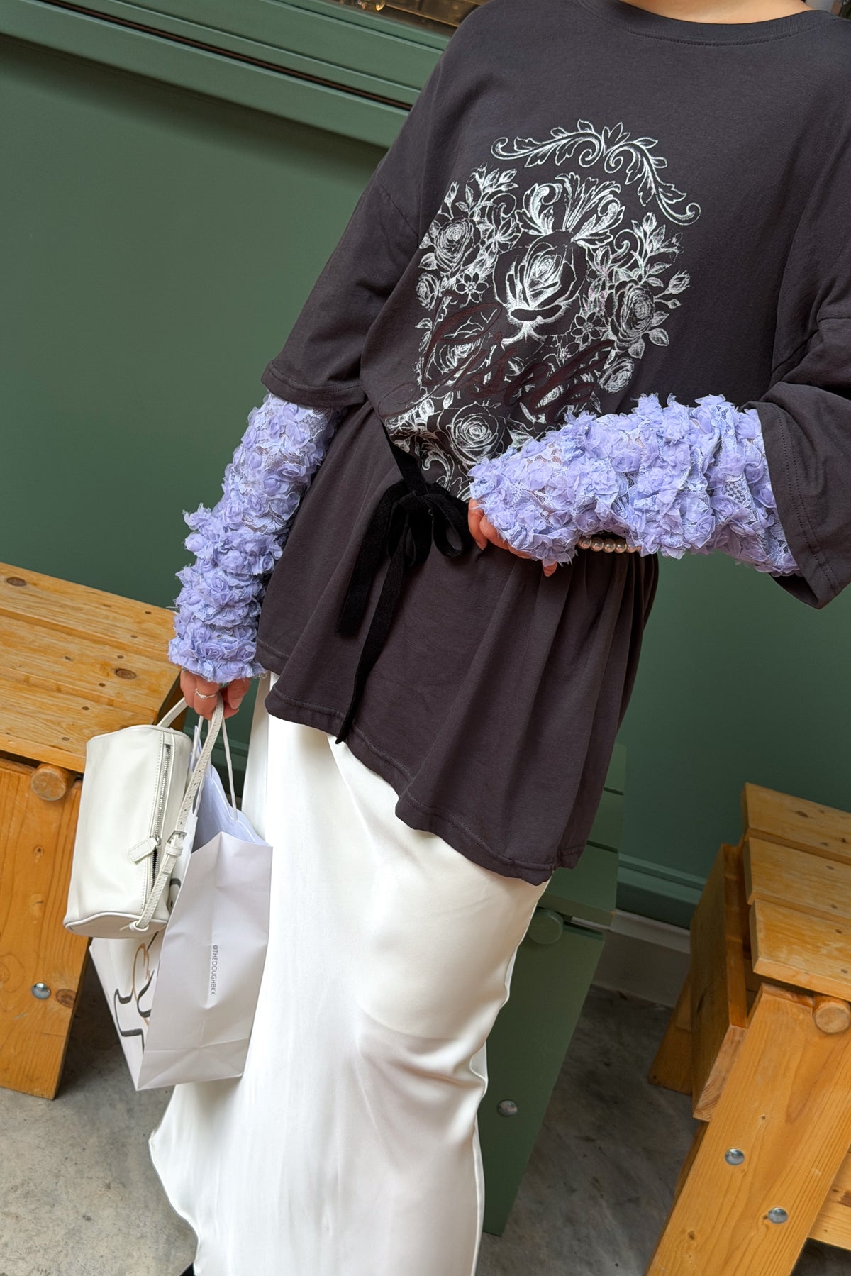 Rosie Lace Sleeve Tee