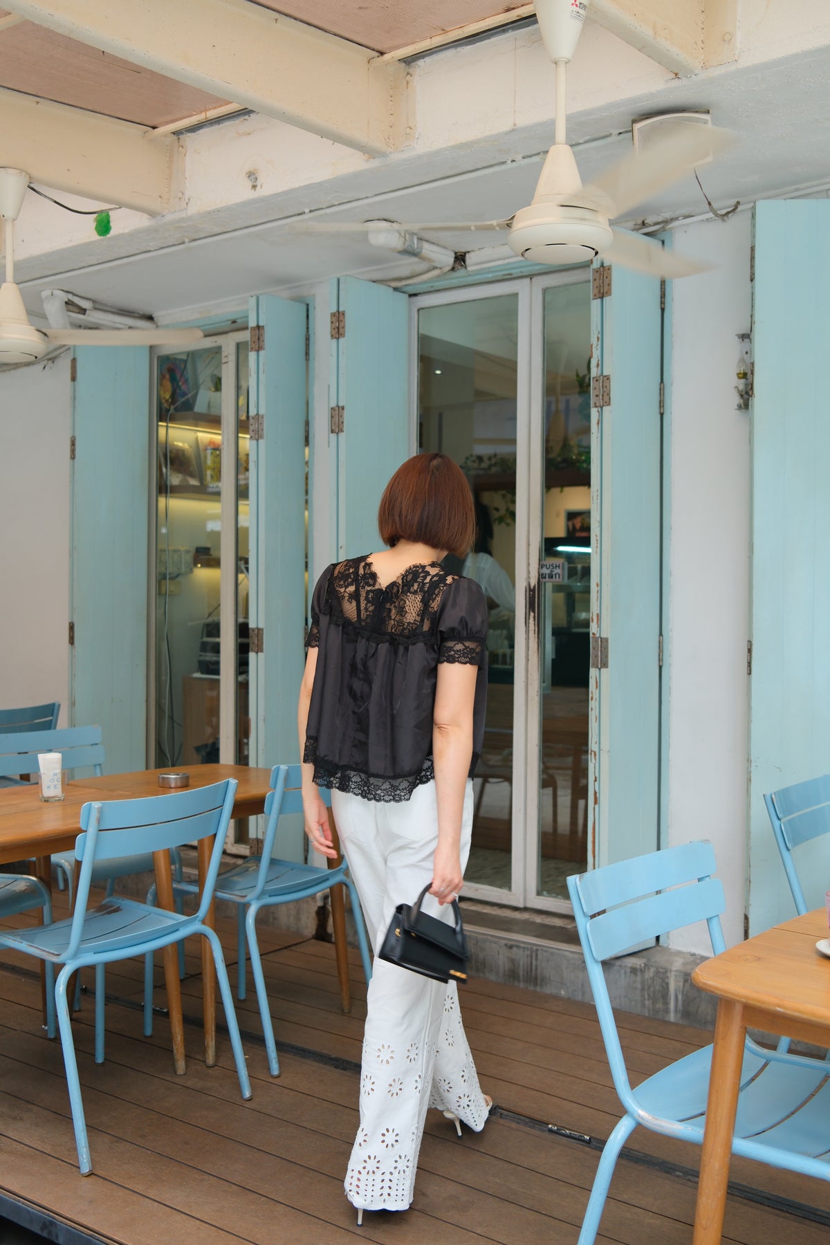 Mum made lace blouse