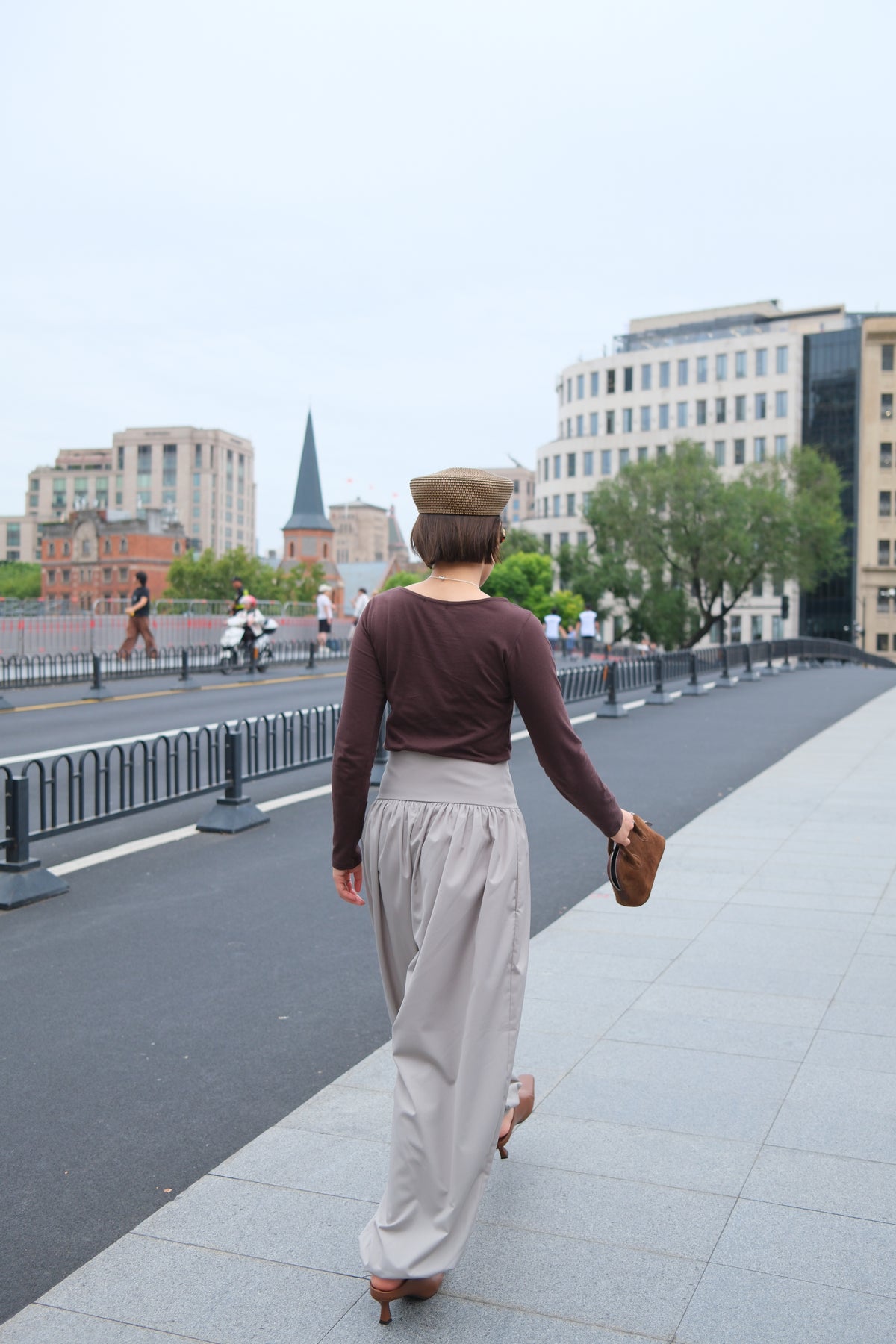 Elara Button Waist Balloon Pants