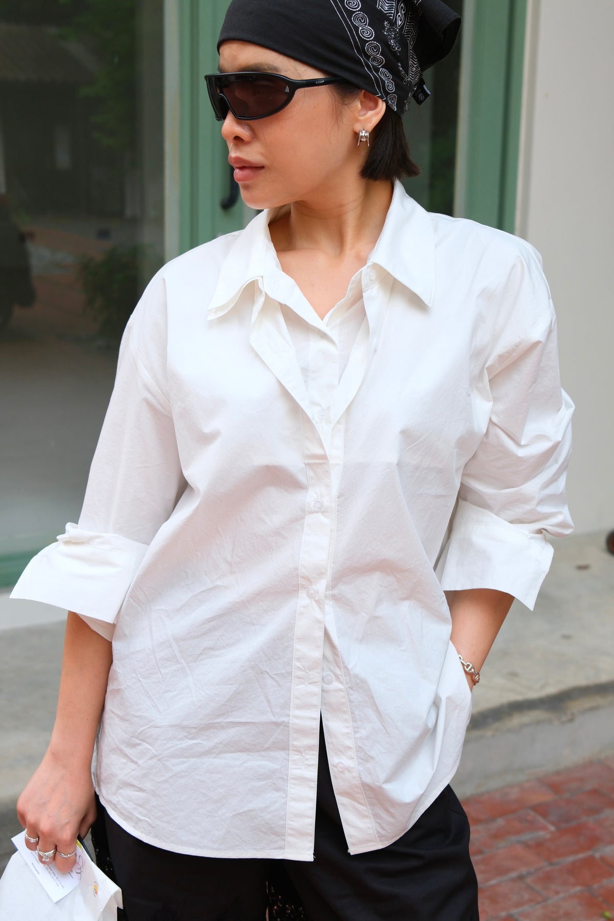 Double Collar Loose Shirt