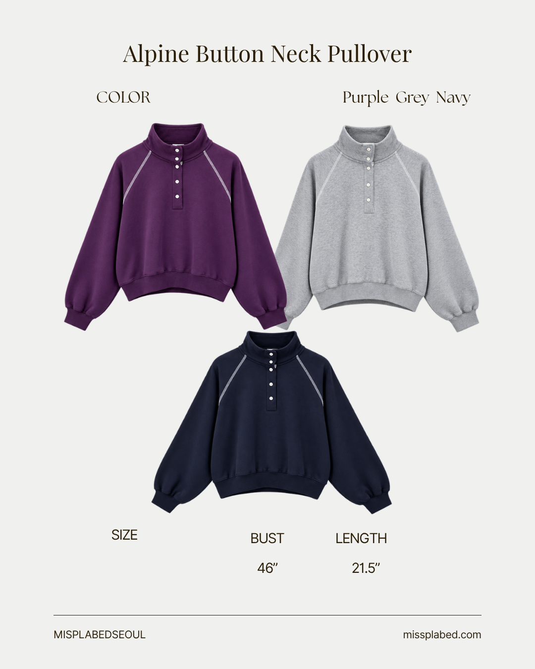 Alpine Button Neck Pullover