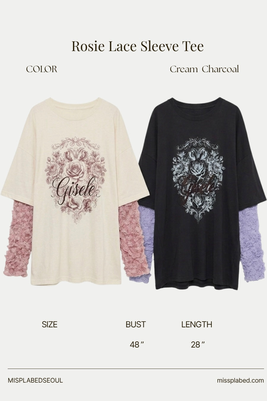 Rosie Lace Sleeve Tee