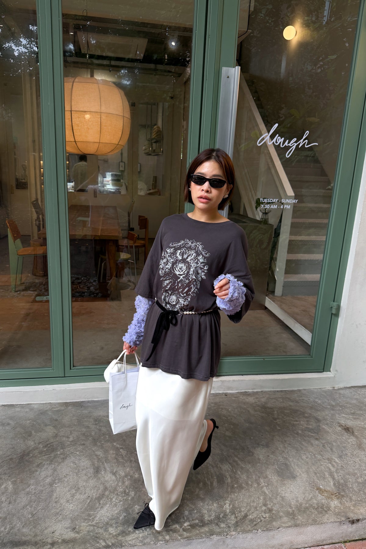 Rosie Lace Sleeve Tee