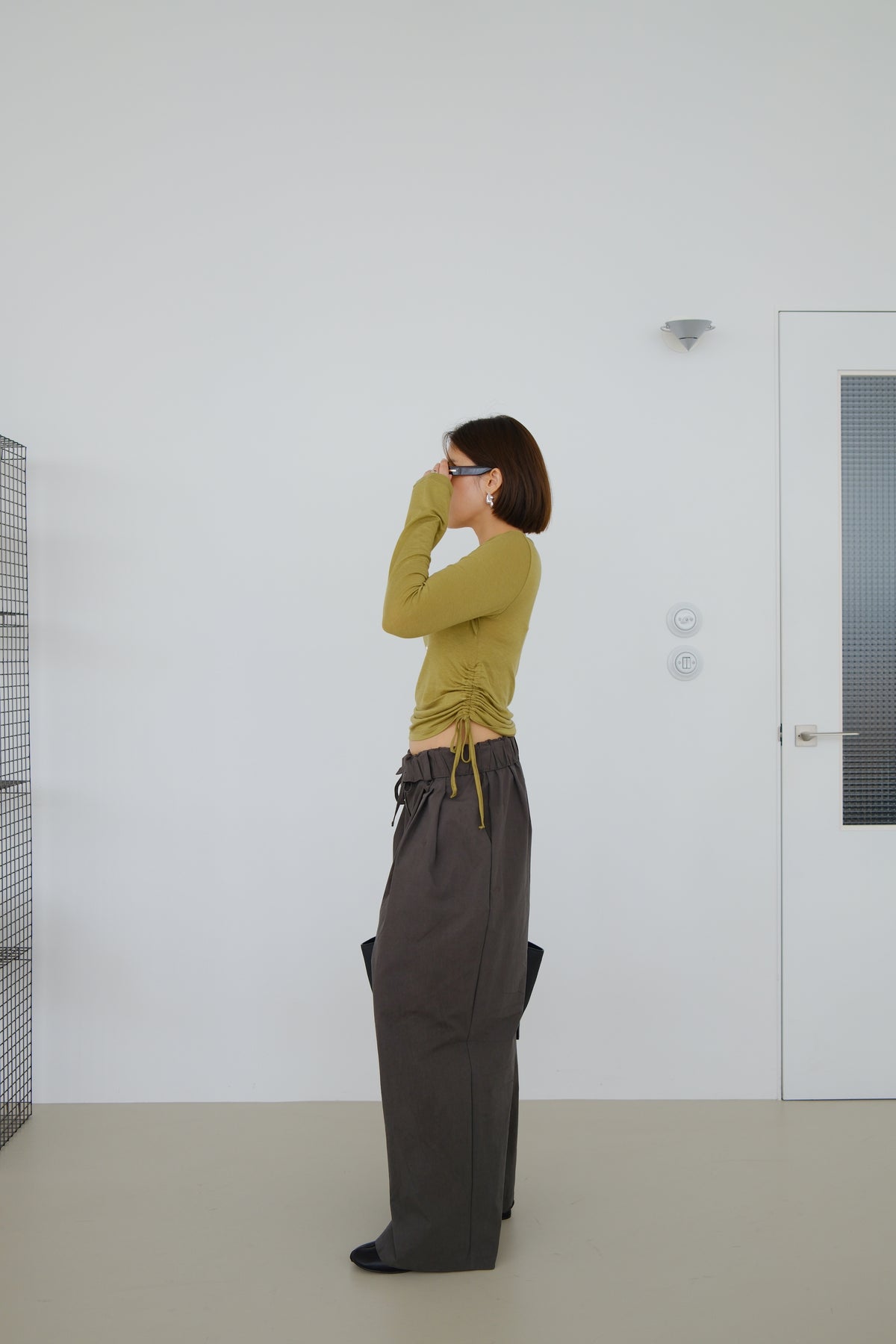 Sola Side Gathered Top