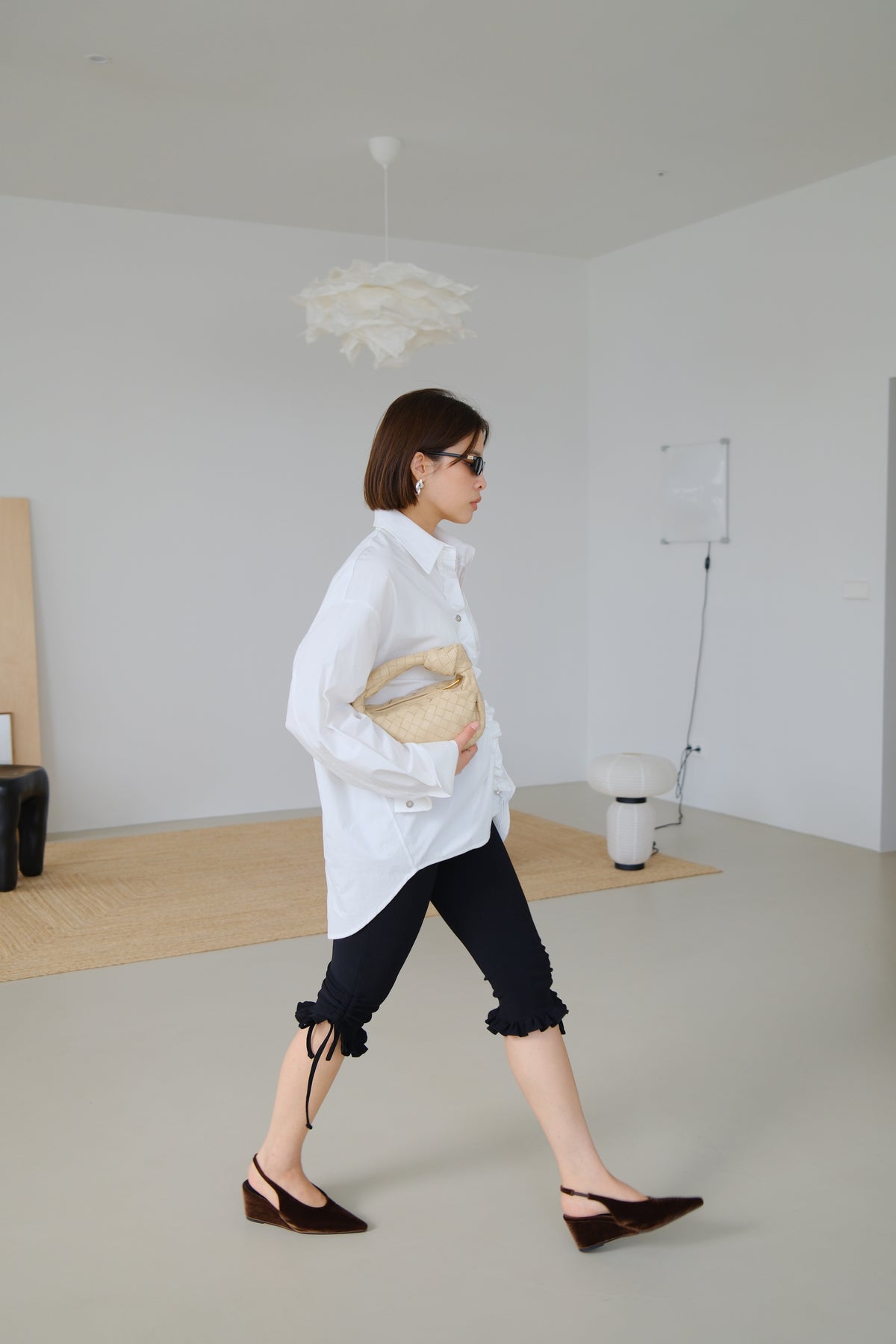 Aster Ruched Oversized Shirt