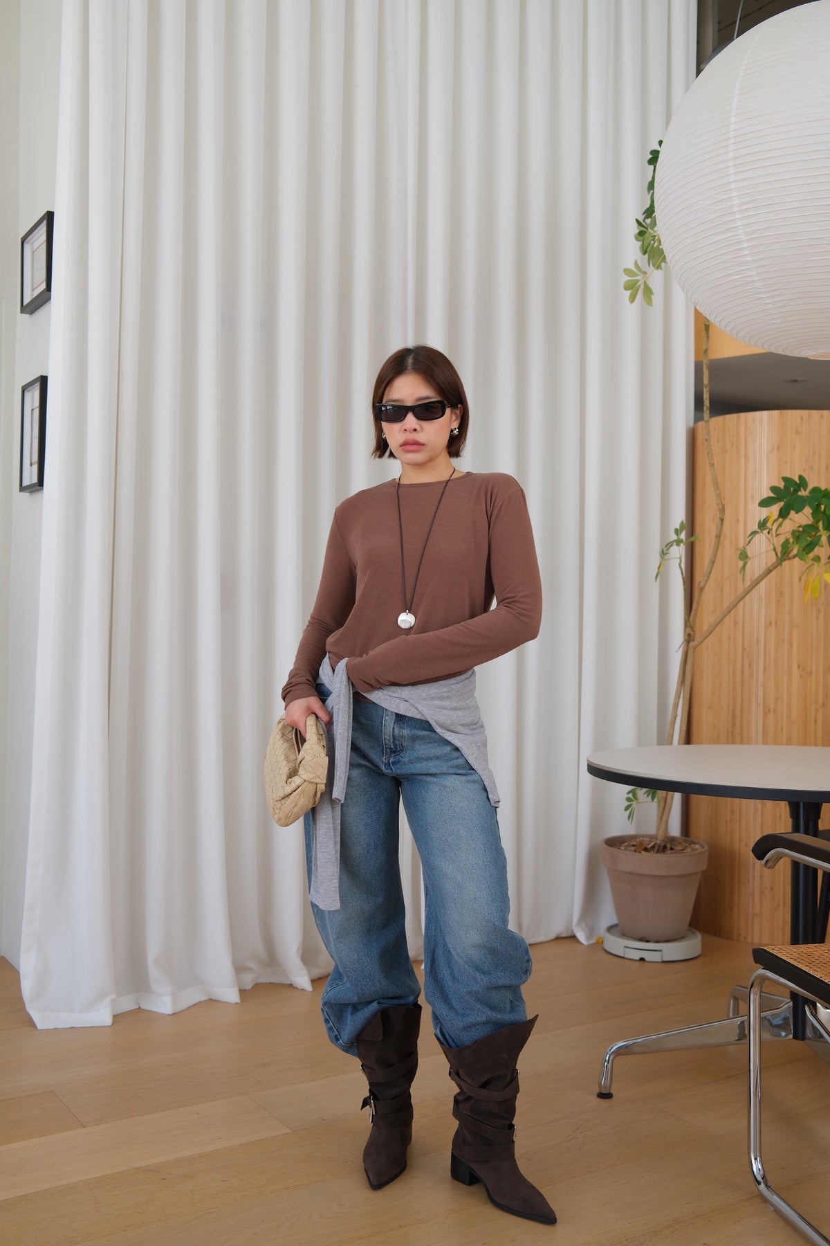Dover Round Neck Crop Tee