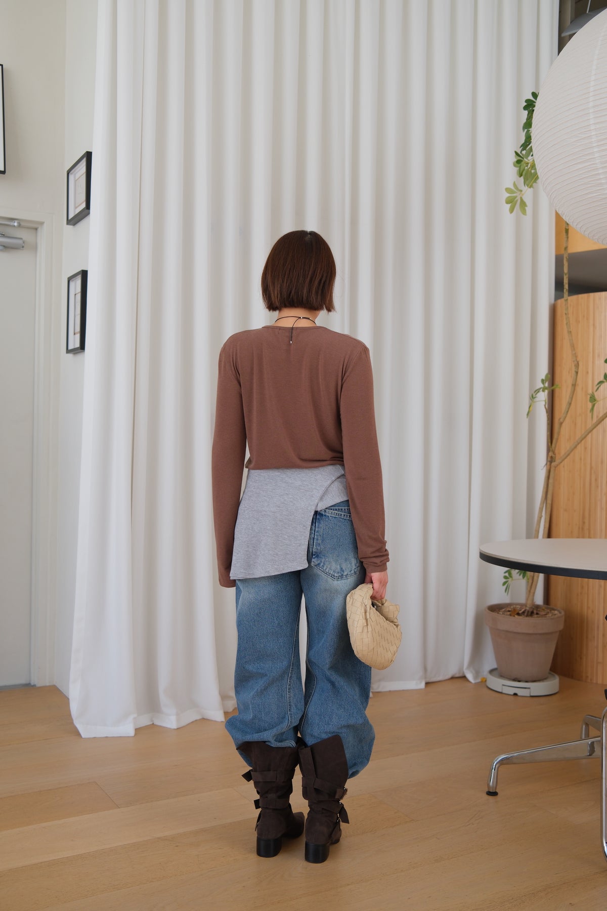 Dover Round Neck Crop Tee
