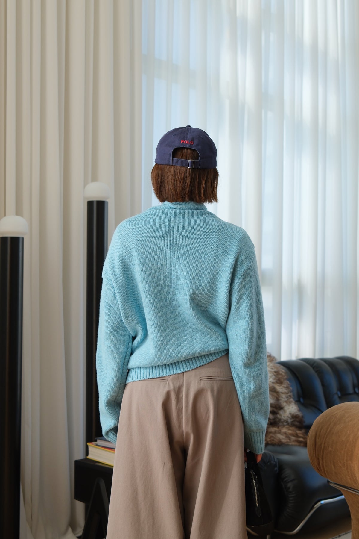 GSTAAD Open Collar Knit Pullover