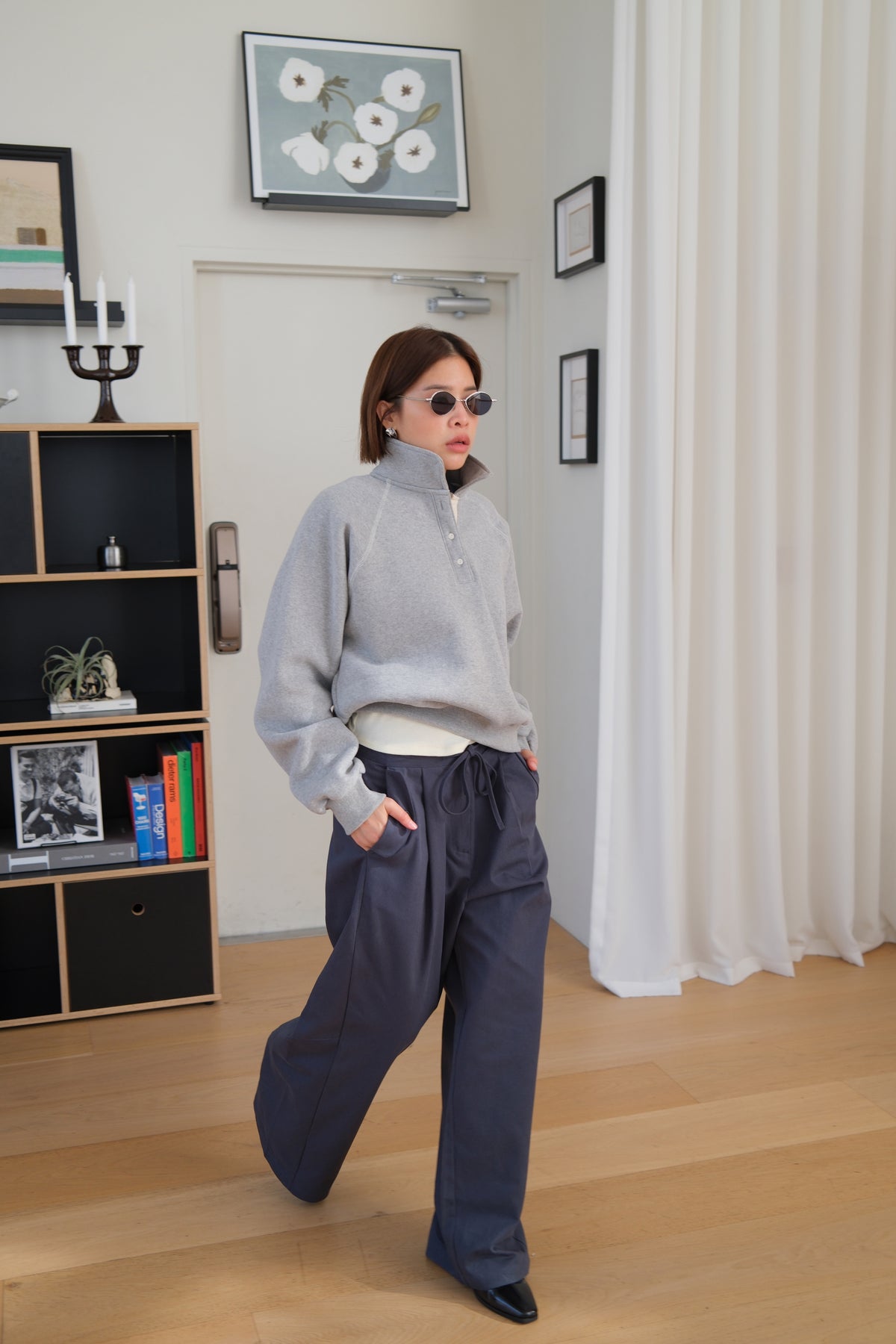 Alpine Button Neck Pullover